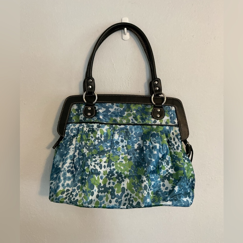 Apt. 9 Woman’s Blue & Green Floral Print Handbag.